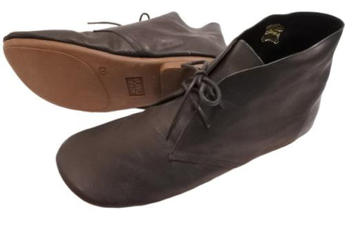 【KOBE DADA CAM-26 ブラック】ユーズド風本革デザートブーツ